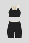 Flow Biker Set (Black/Ivory)