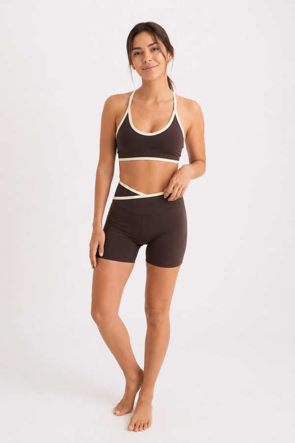 Cross Biker Set (Chocolate/Ivory)