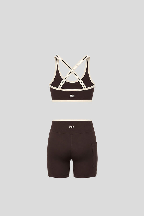Cross Biker Set (Chocolate/Ivory)