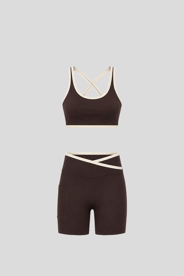 Cross Biker Set (Chocolate/Ivory)