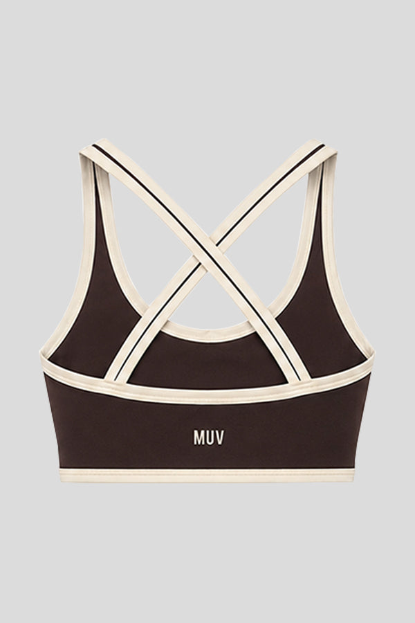 Cross Bra (Chocolate/Ivory)