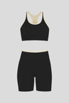 Flow Biker Set (Black/Ivory)