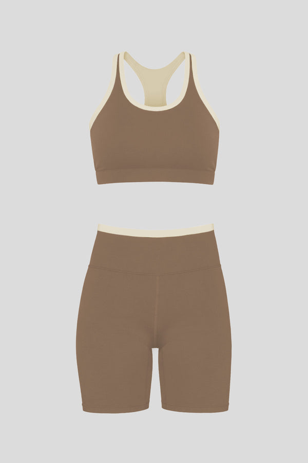 Flow Biker Set (Mocca/Ivory)